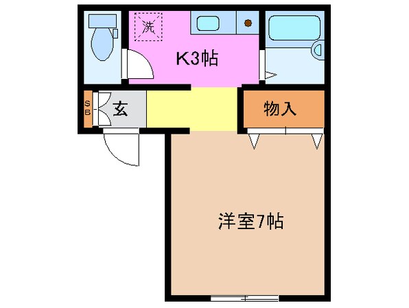 コーポSGの物件間取画像